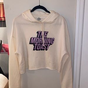 THE MORNING TOAST CROPPED HOODIE